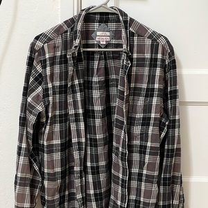 Merona Gray Flannel Men’s 100% Cotton Shirt - M